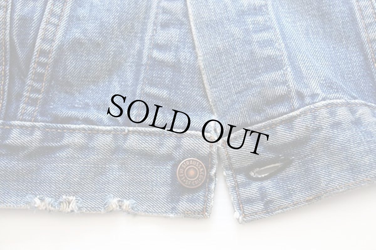 画像8: 60s USA製 LEVI'Sリーバイス 70505 BIGE デニムジャケット 40 (8)