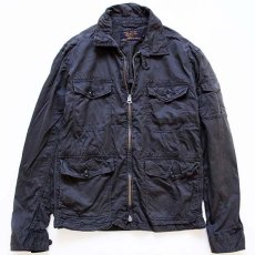 画像1: J.CREW G38 チンスト付き コットンジャケット チャコール L (1)