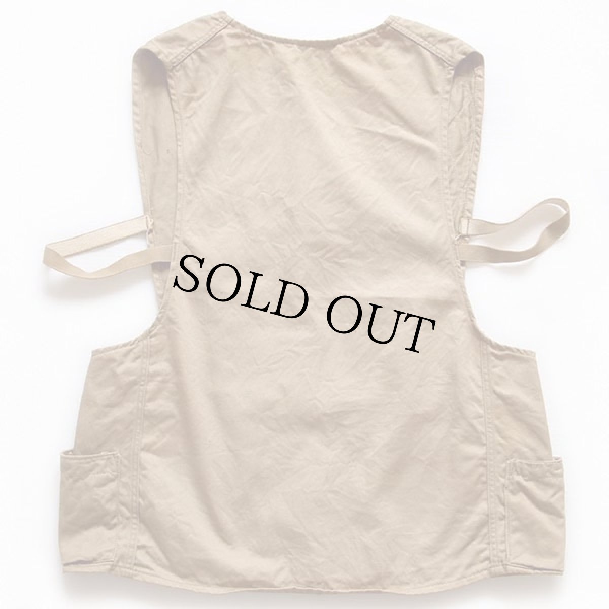 画像2: 50s Gun Club コットンツイル シューティングベスト カーキ 36 (2)