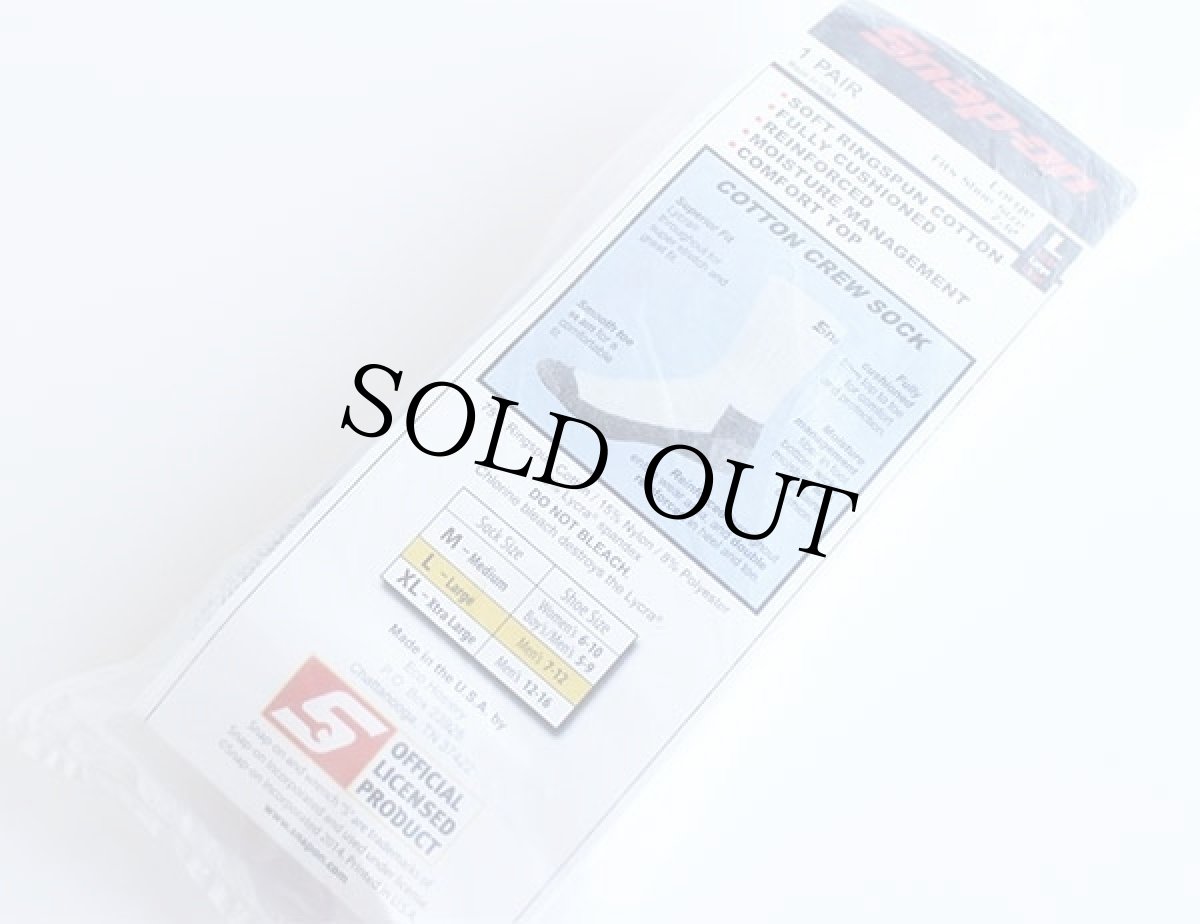 画像2: デッドストック★USA製 Snap-onスナップオン コットン ワーク ソックス L★靴下 (2)