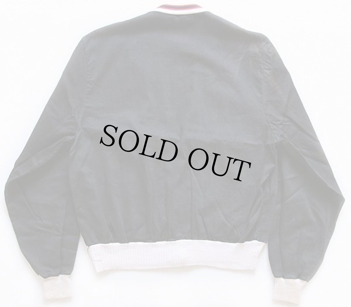 画像2: 50s Sport King 針抜きリブ コットンツイル カーディガン 黒 S (2)