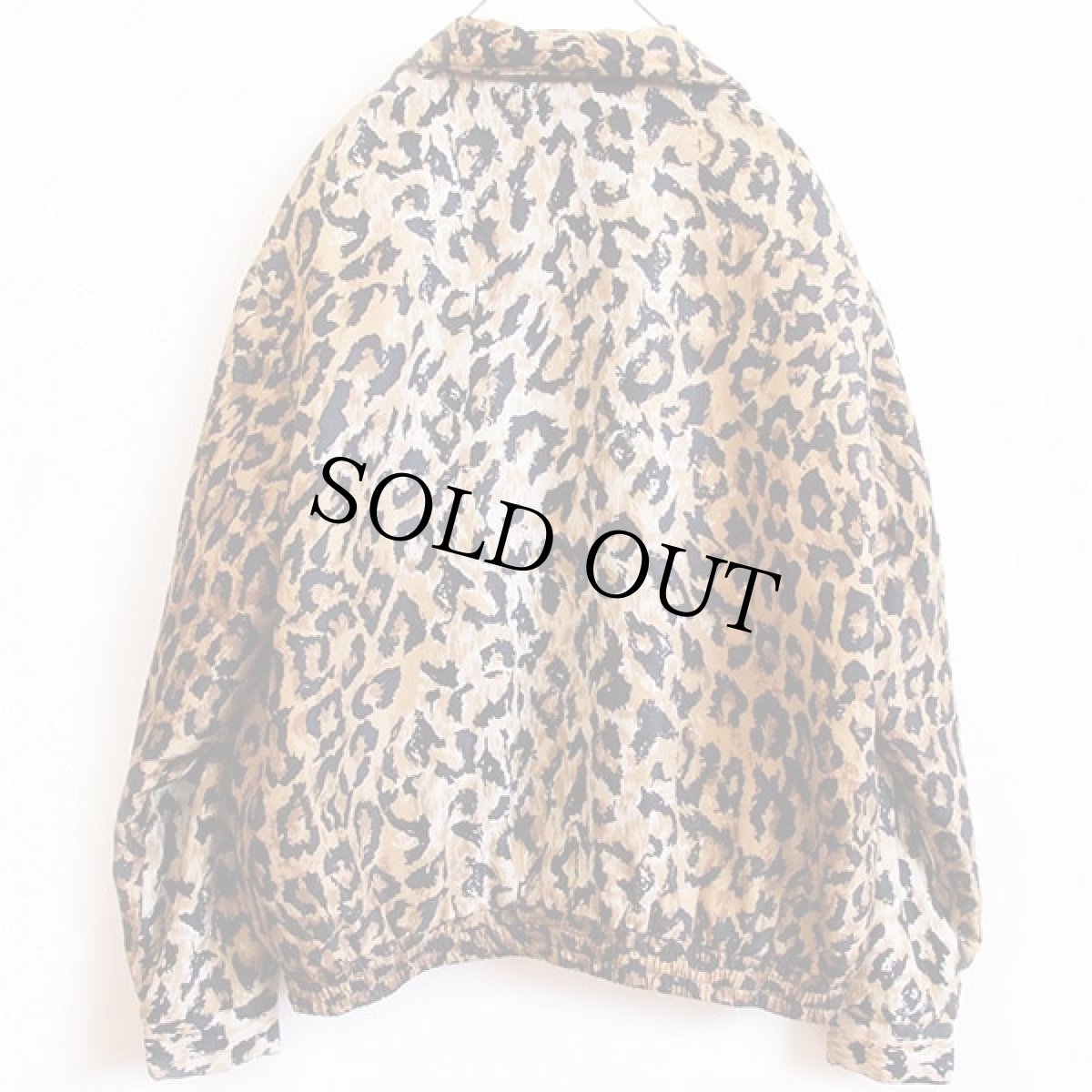 画像2: 90s Elizabeth Terrell レオパード柄 中綿入り シルク ジャケット M (2)