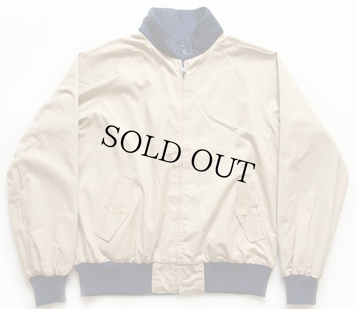 画像3: 80s EddieBauerエディーバウアー リバーシブル ハリントンジャケット 紺×ベージュ L (3)