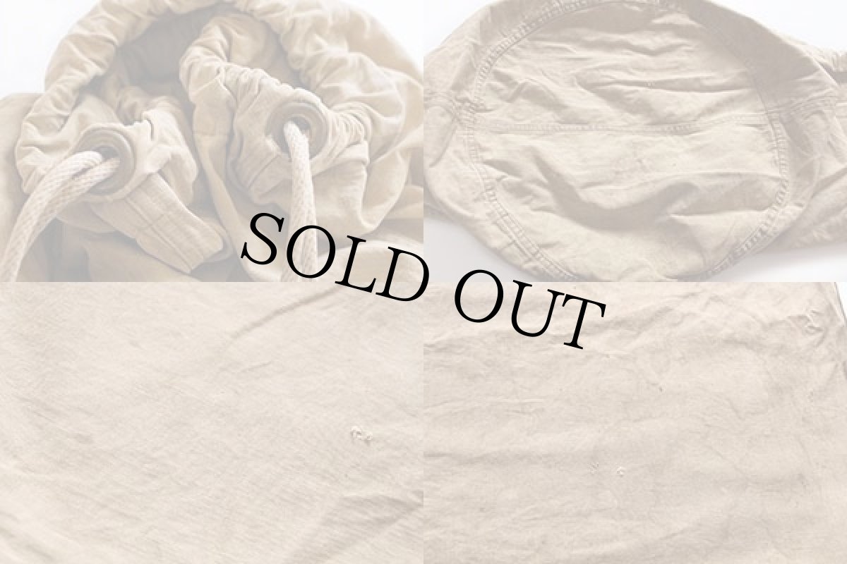 画像3: 40s 米軍 コットン ランドリーバッグ カーキ (3)