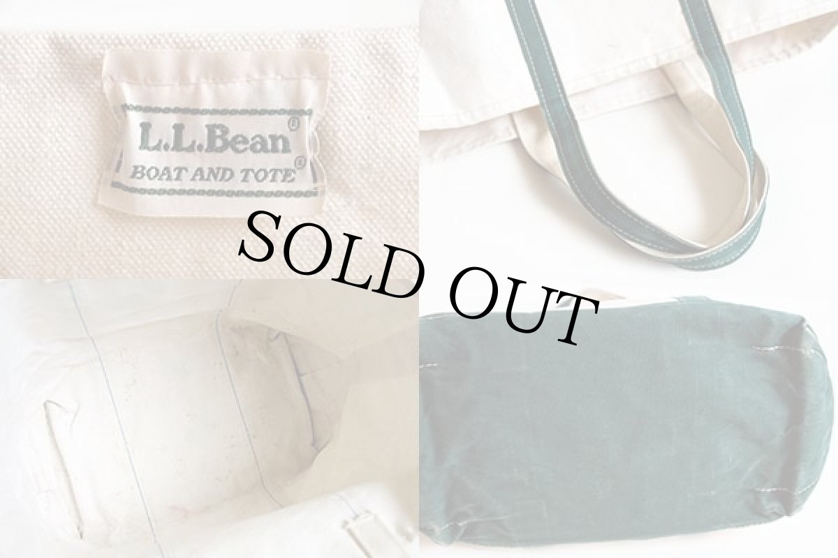 画像3: 90s L.L.Bean BOAT AND TOTE キャンバス トートバッグ 緑 L★ラージ (3)