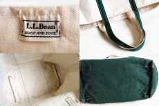 画像3: 90s L.L.Bean BOAT AND TOTE キャンバス トートバッグ 緑 L★ラージ (3)