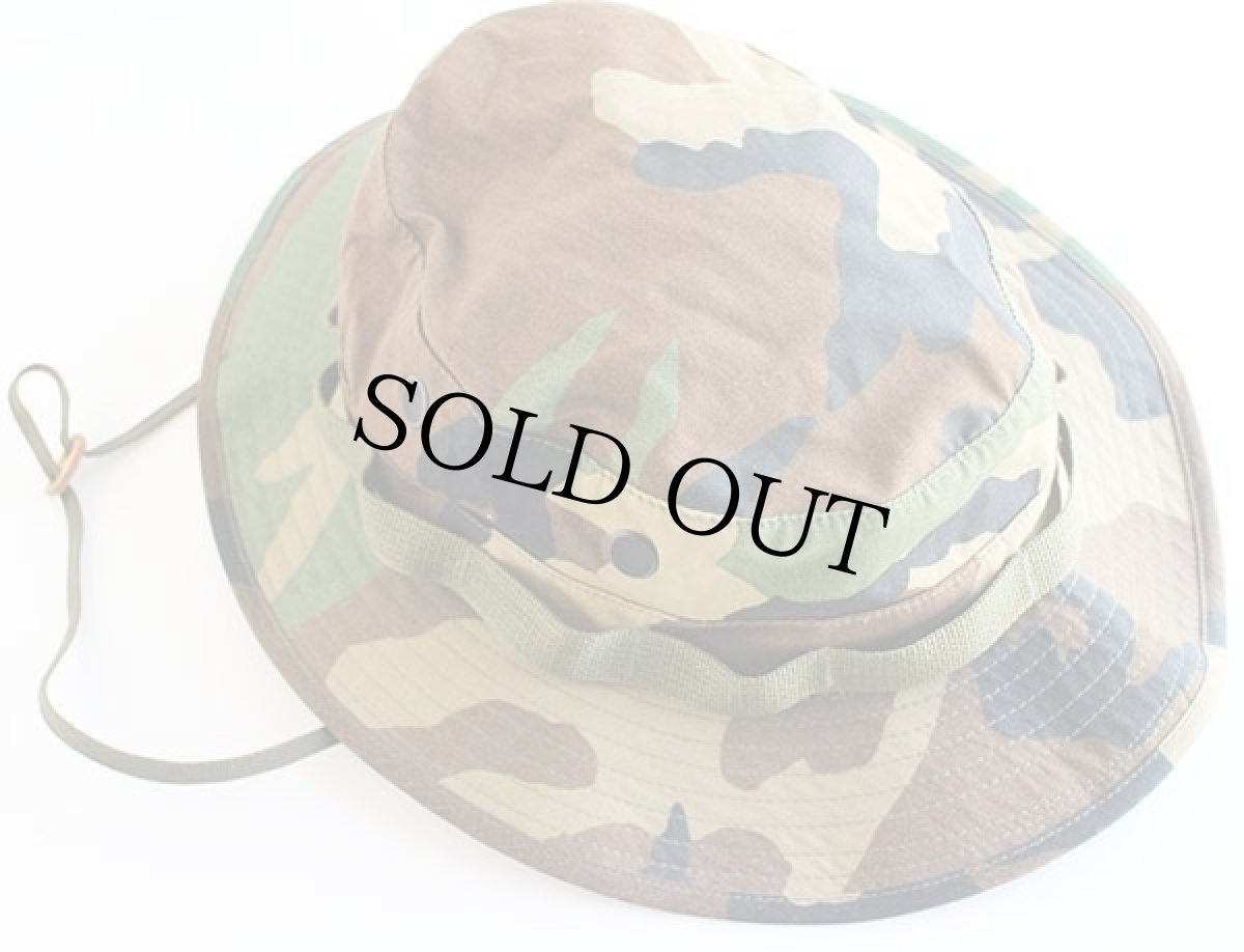 画像3: USA製 米軍 ウッドランドカモ ブーニーハット 7 1/2 (3)