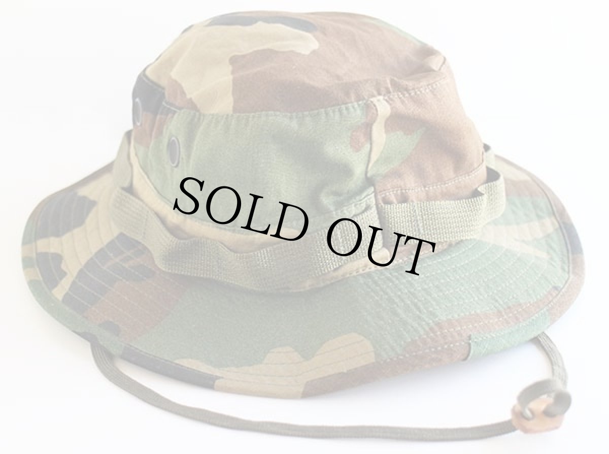 画像2: USA製 米軍 ウッドランドカモ ブーニーハット 7 1/2 (2)