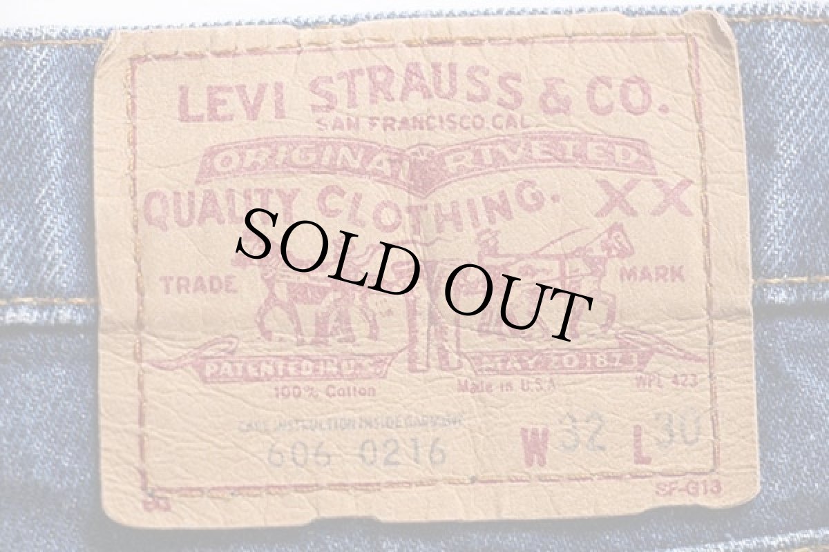 画像4: 80s USA製 Levi'sリーバイス 606 デニムパンツ w32 L30 (4)