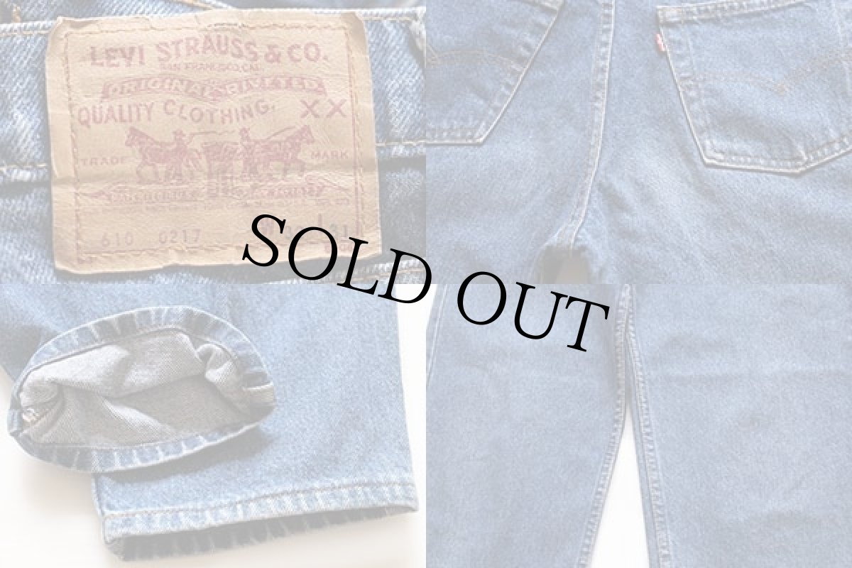 画像3: 80s USA製 Levi'sリーバイス 610 デニムパンツ w32 (3)