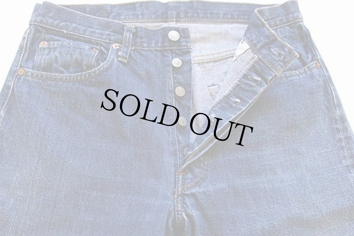 画像2: 70s USA製 Levi'sリーバイス 501 シングル 66前期 デニムパンツ w35 (2)