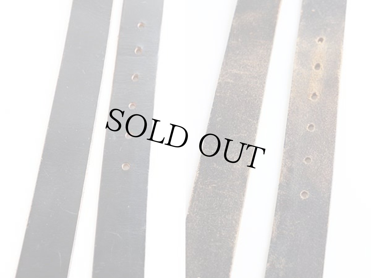 画像5: 90s USA製 Levi'sリーバイス レザーベルト 黒 34 (5)