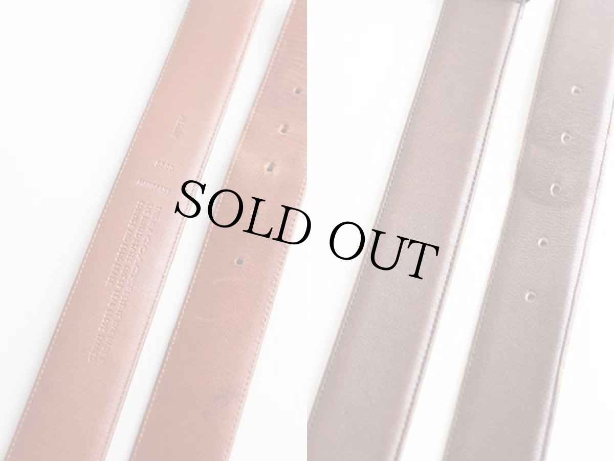 画像3: USA製 COACHコーチ カウハイド レザーベルト マホガニー M★1171 (3)