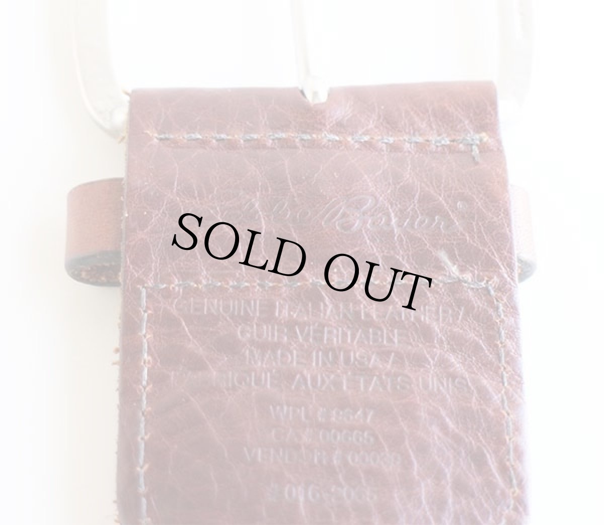 画像3: USA製 EddieBauerエディーバウアー 編み込み レザーベルト 焦げ茶 L★1165 (3)