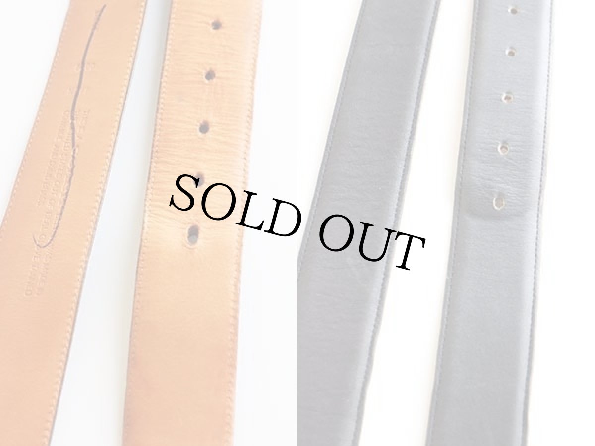 画像3: USA製 COACHコーチ カウハイド レザーベルト ネイビー L★1170 (3)