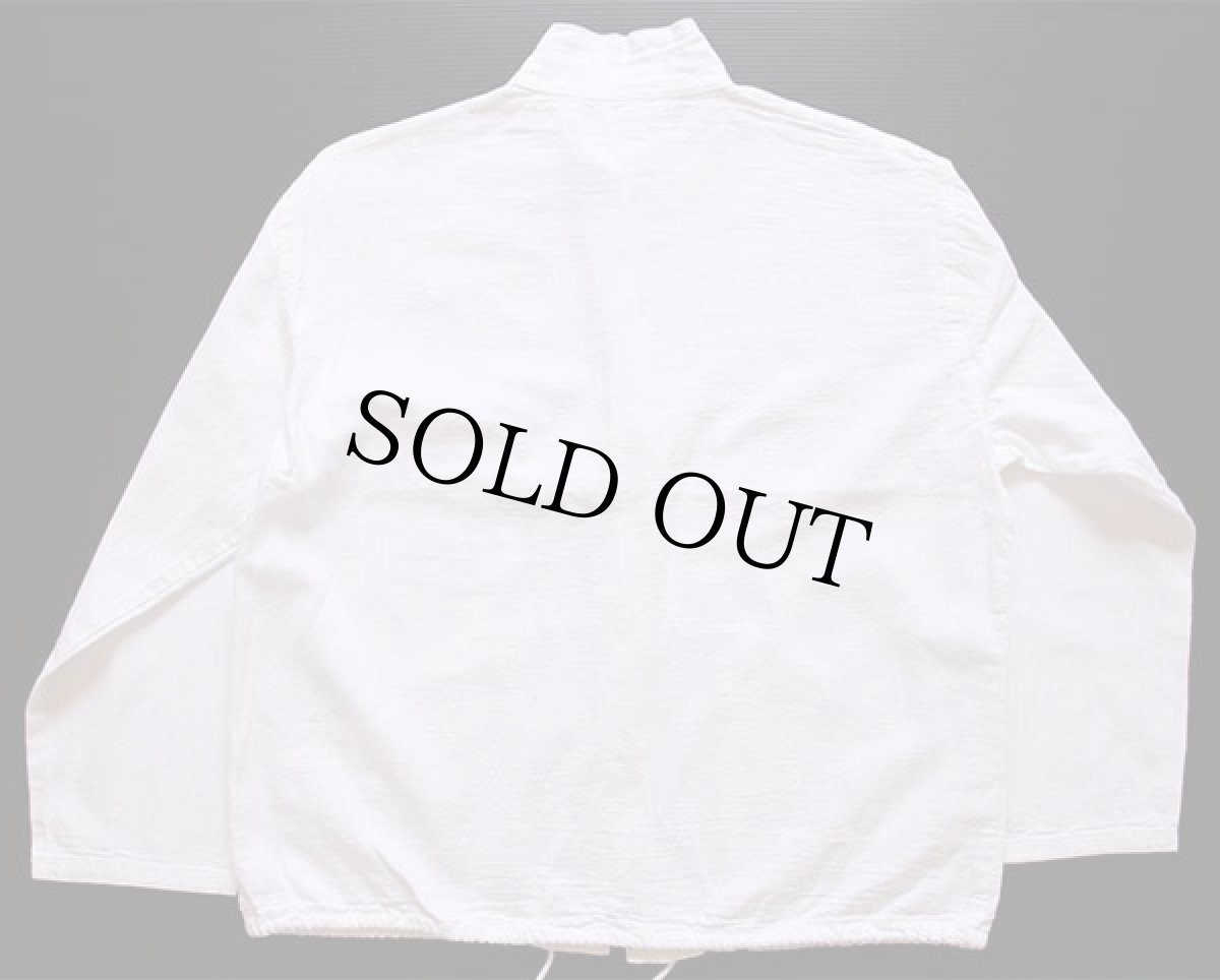 画像2: 90s USA製 Sea Breeze OF CALIFORNIA スタンドカラー コットンジャケット 白 M (2)