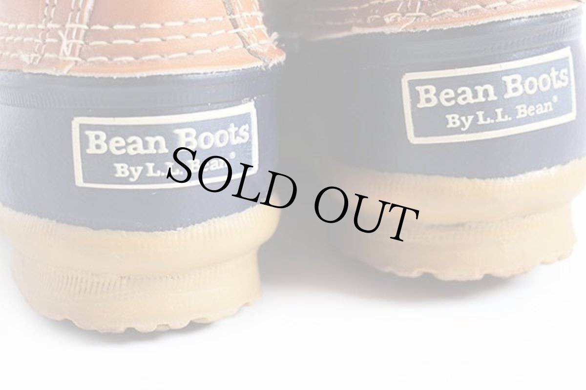 画像7: 90s USA製 L.L.Bean 5ホール ビーンブーツ タン×ネイビー 7LM (7)