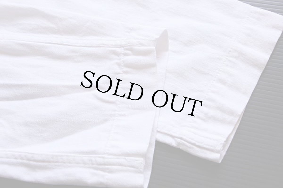 画像5: 60s USA製 UNION PACIFIC チェンジボタン チェーン刺繍 スタンドカラー コットンツイル カバーオール 白 48 (5)