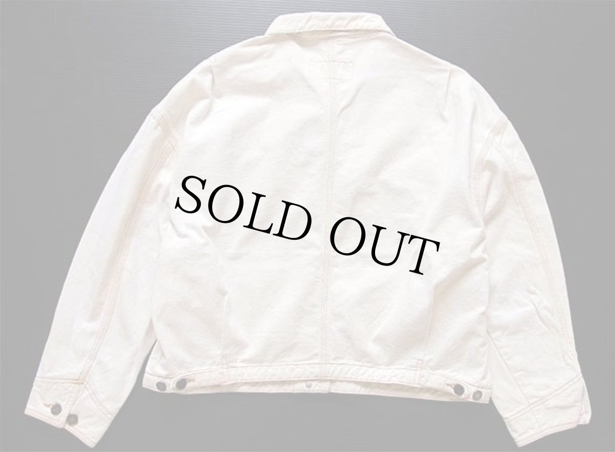 画像2: 90s EddieBauerエディーバウアー カラーデニムジャケット 生成り (2)