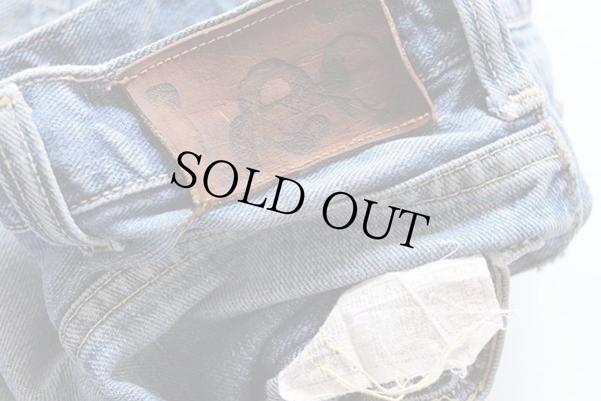 画像5: 70s USA製 Leeリー 101Z サイド黒タグ 耳付き デニムパンツ w36★200Z (5)