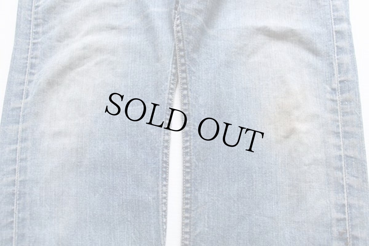 画像9: 70s USA製 Leeリー 101Z サイド黒タグ 耳付き デニムパンツ w36★200Z (9)