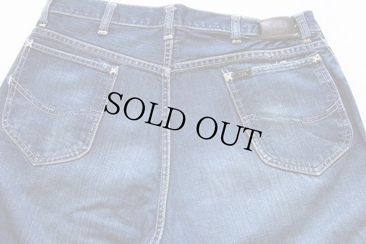 画像3: 50s Leeリー 101Z サイド黒タグ デニムパンツ w35 (3)