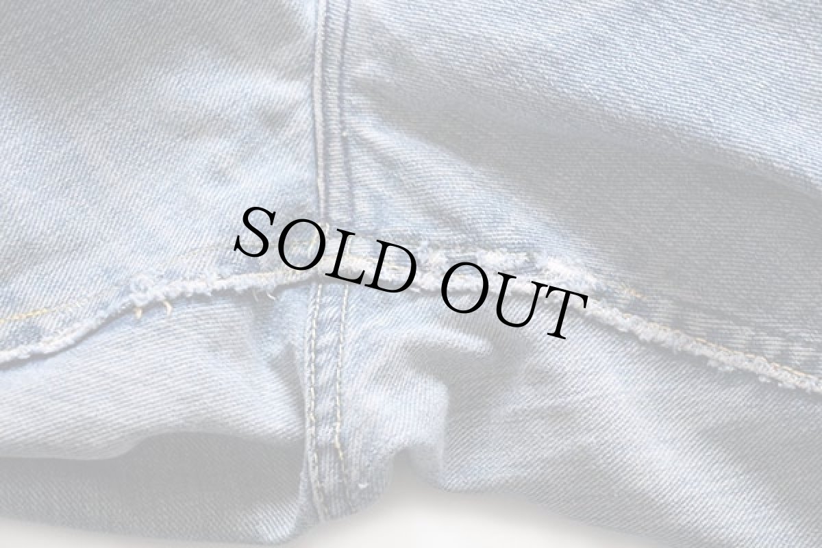 画像10: 70s USA製 Leeリー 101Z サイド黒タグ 耳付き デニムパンツ w36★200Z (10)