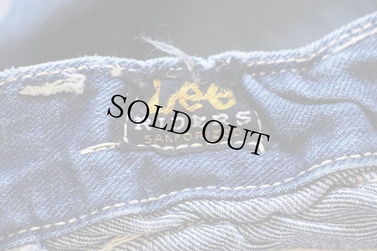 画像5: 50s Leeリー 101Z サイド黒タグ デニムパンツ w35 (5)