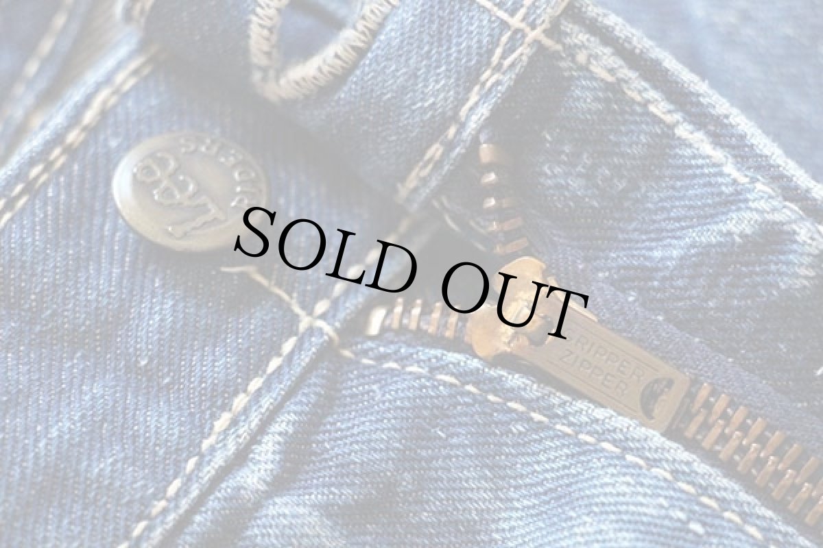 画像4: 50s Leeリー 101Z サイド黒タグ デニムパンツ w35 (4)