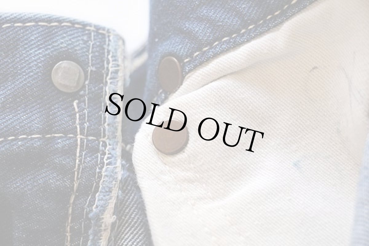 画像7: 50s Leeリー 101Z サイド黒タグ デニムパンツ w35 (7)