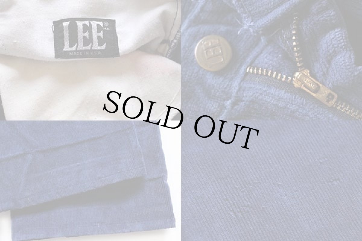 画像3: 70s USA製 Leeリー 肉厚 コーデュロイパンツ カスタム 紺 w33 (3)