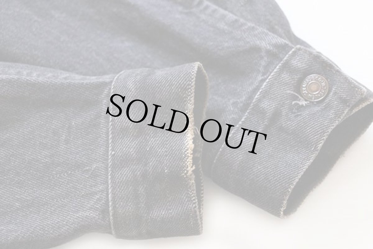 画像6: 80s USA製 Levi'sリーバイス 71506-0259 先染め ブラックデニムジャケット 4ポケット 40L (6)