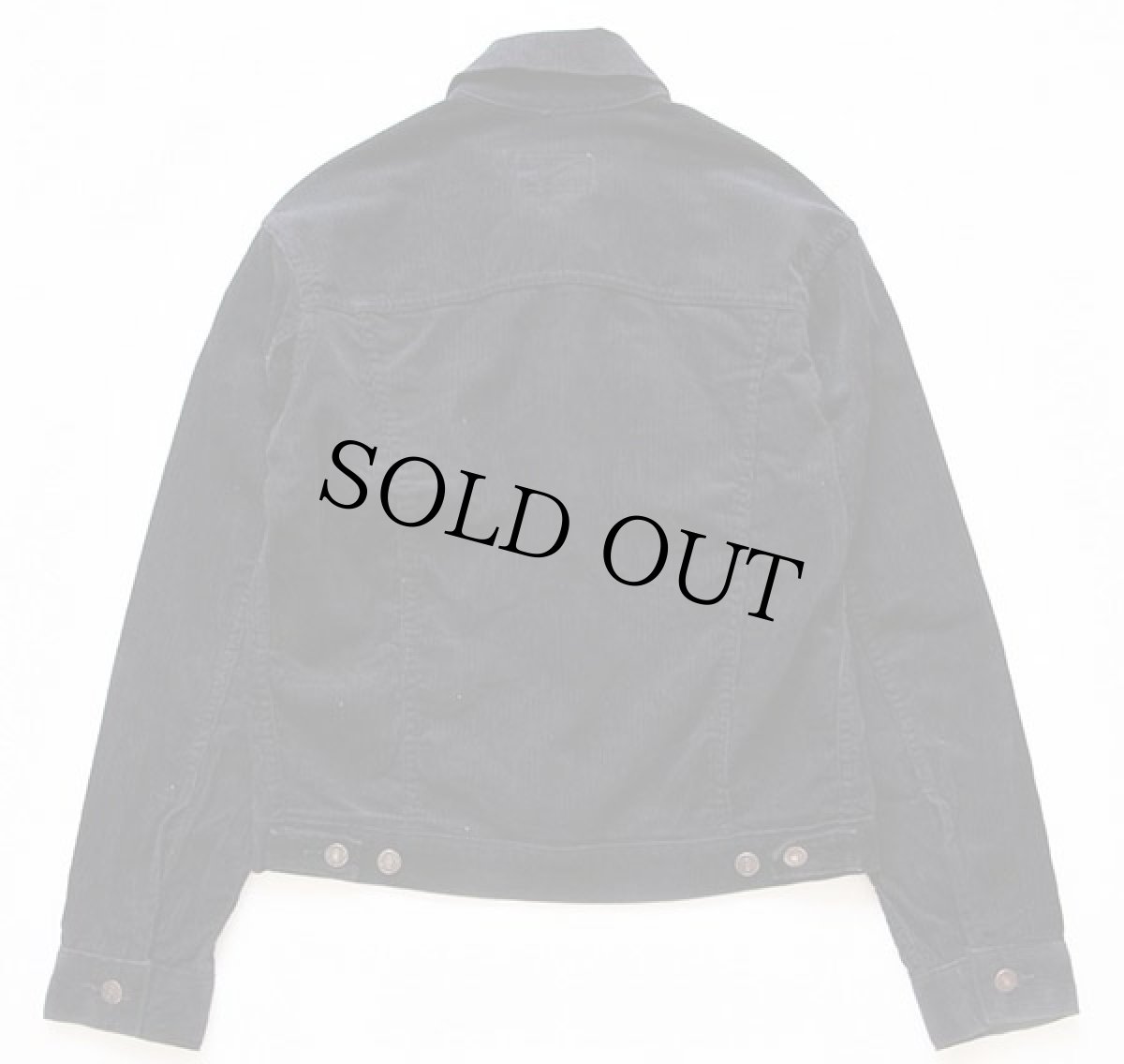 画像2: 80s USA製 Levi'sリーバイス 70505 コーデュロイジャケット 黒 ボーイズL (2)