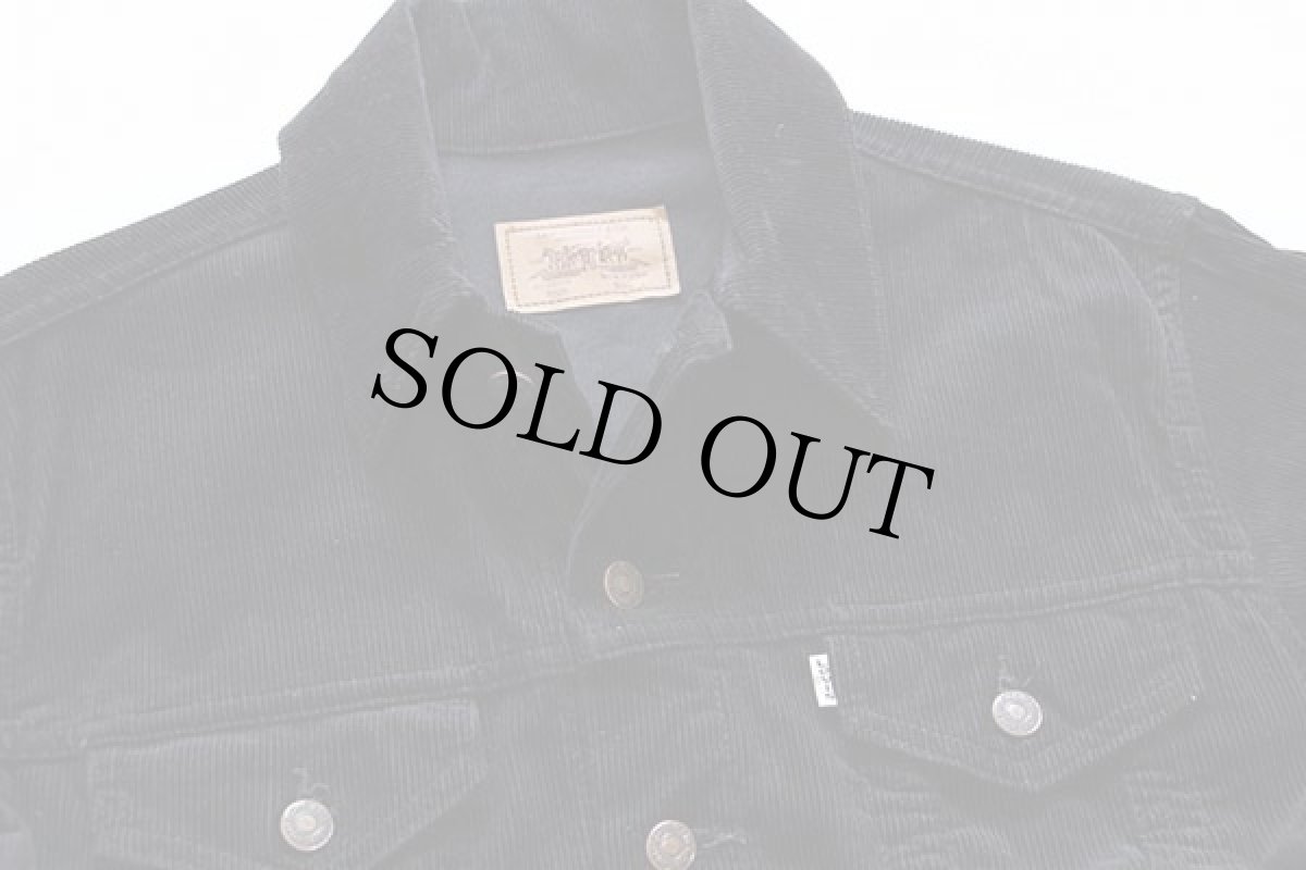 画像3: 80s USA製 Levi'sリーバイス 70505 コーデュロイジャケット 黒 ボーイズL (3)