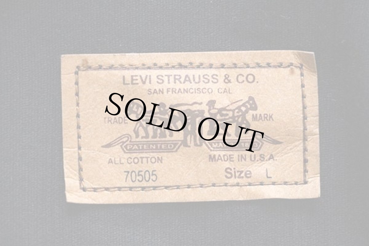 画像4: 80s USA製 Levi'sリーバイス 70505 コーデュロイジャケット 黒 ボーイズL (4)