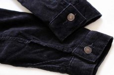 画像5: 80s USA製 Levi'sリーバイス 70505 コーデュロイジャケット 黒 ボーイズL (5)