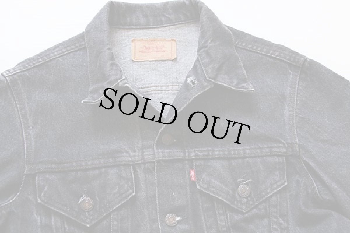 画像3: 80s USA製 Levi'sリーバイス 71506-0259 先染め ブラックデニムジャケット 4ポケット 40L (3)