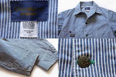 画像3: 80s USA製 OSHKOSH B'GOSH ヒッコリー ストライプ カバーオール 42 REG (3)