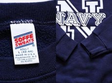 画像3: 90s USA製 NAVY スウェット 紺 L (3)