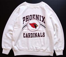 画像1: 80s USA製 Championチャンピオン PHOENIX CARDINALS スウェット 白 XL (1)