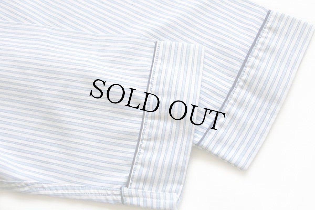 画像5: 70s Penneys TOWNCRAFT マルチ ストライプ パジャマ シャツ&パンツ セット 白×水色 L (5)