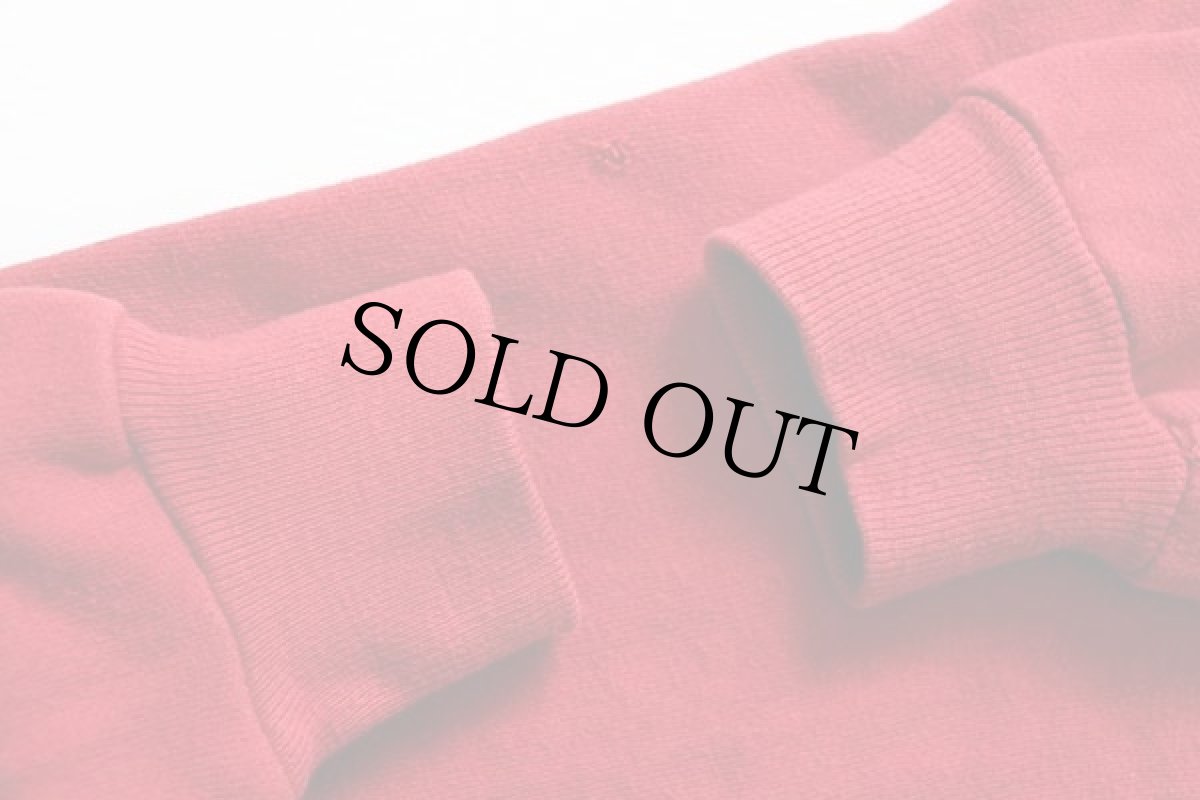 画像6: 70s USA製 Championチャンピオン MOORHEAD STATE フロッキープリント スウェット 赤 M (6)