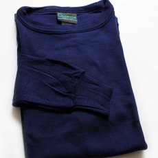 画像1: デッドストック★90s USA製 KENYON アンダーシャツ 紺 XL (1)