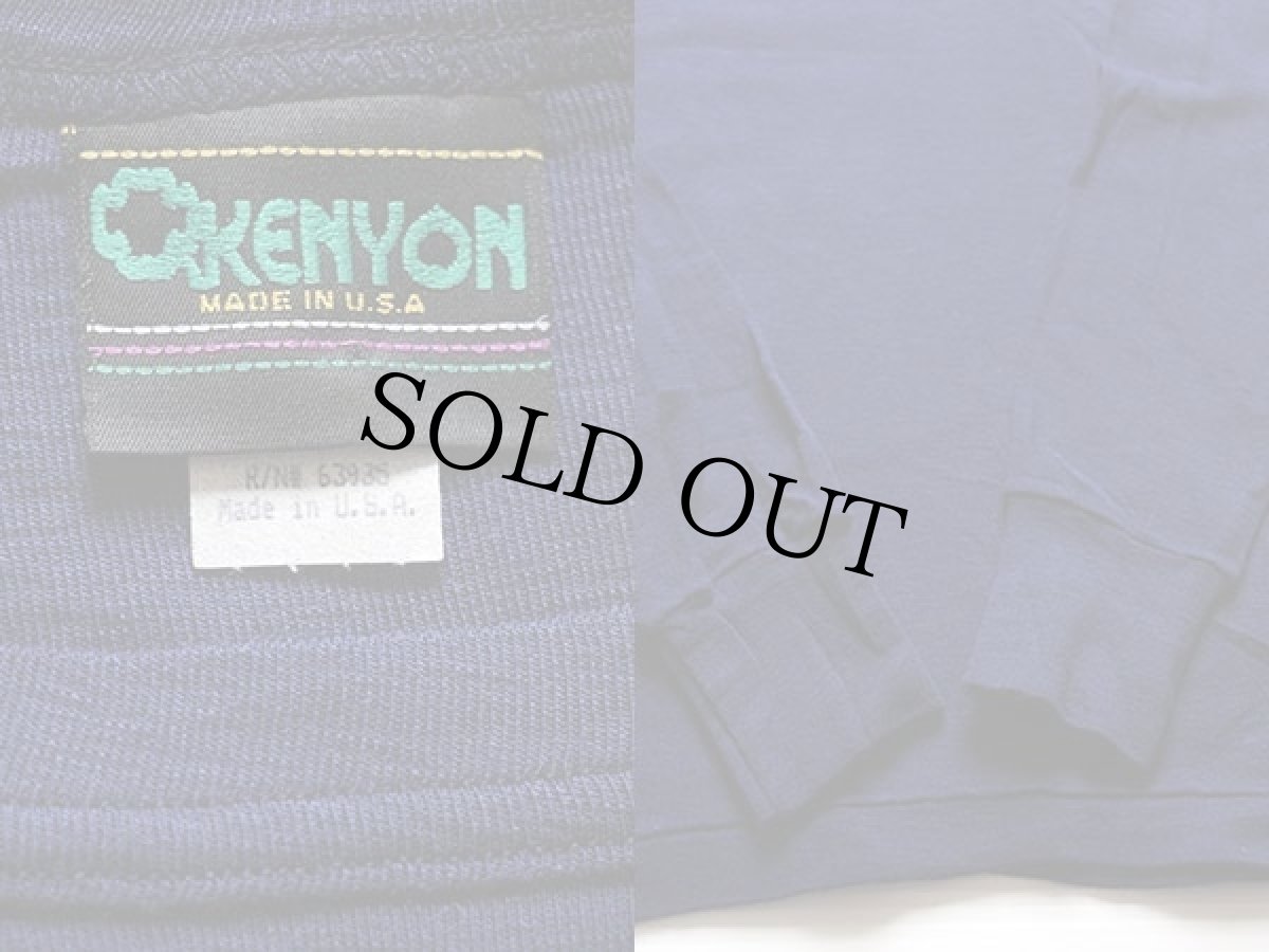 画像3: デッドストック★90s USA製 KENYON アンダーシャツ 紺 XL (3)