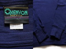 画像3: デッドストック★90s USA製 KENYON アンダーシャツ 紺 XL (3)
