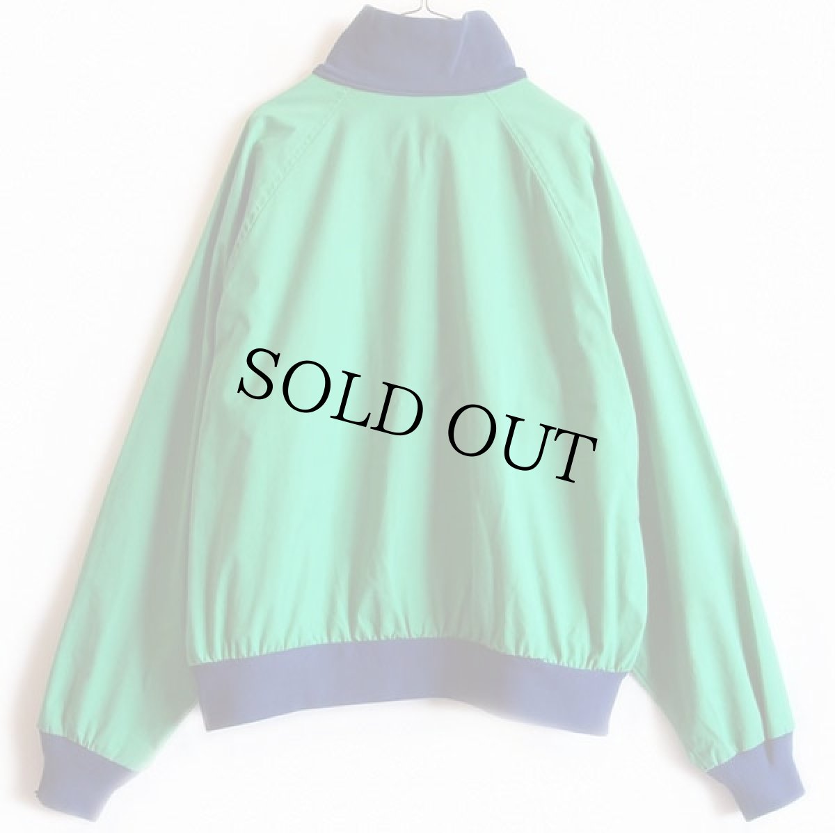 画像2: 70s Woolrichウールリッチ ツートン プルオーバー ジャケット 黄緑×紺 XL (2)