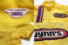 画像3: 70s wynn's パッチ付き ナイロン レーシングジャケット 黄色×紫 (3)
