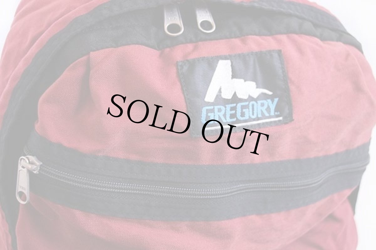 画像3: 90s GREGORYグレゴリー 青文字タグ デイパック バーガンディ★リュックサック (3)