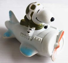 画像1: 70s SNOOPYスヌーピー フライングエース ソフビ フィギュア (1)