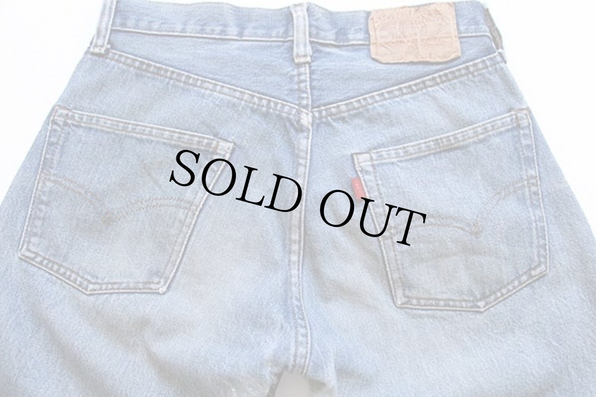 画像3: 80s USA製 Levi'sリーバイス 501 66後期 デニムパンツ w30 (3)